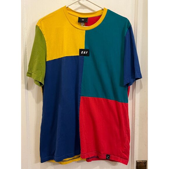Lazy Oaf Color Block T Shirt Tee Top  Mens Size Medium - Picture 2 of 8